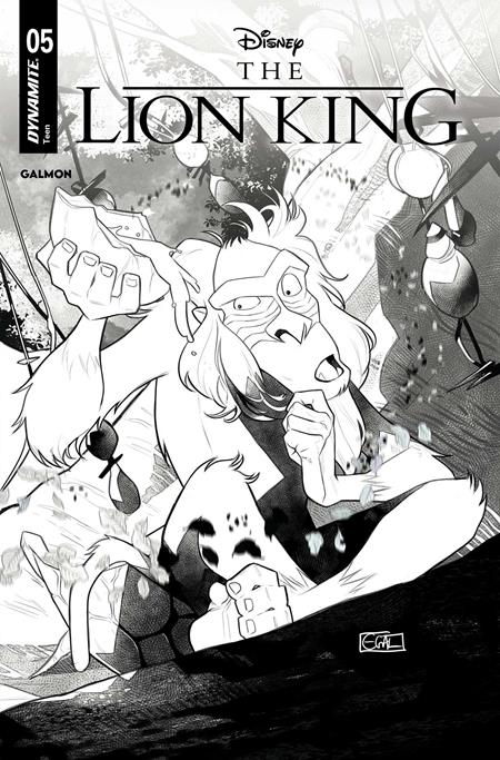 LION KING #5 CVR I EDWIN GALMON LINE ART VAR DYNAMITE Entertainment Edwin Galmon Edwin Galmon Edwin Galmon PREORDER