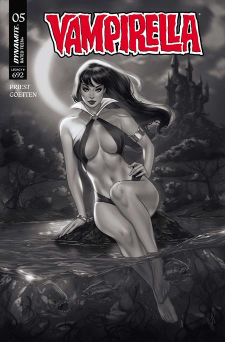 Vampirella, Vol. 8 (Dynamite) 5 Comic Elias Chatzoudis B&w Incentive Variant (1:7) Dynamite Entertainment 2026