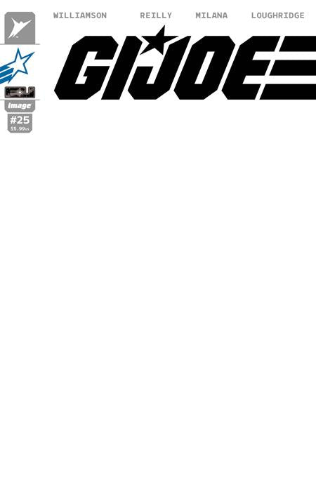 GI JOE #25 CVR G BLANK SKETCH JOE VAR Image Comics Joshua Williamson Tom Reilly, Andrea Milana, Lee Loughridge Blank Sketch PREORDER