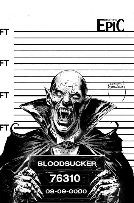 Something Epic 14 Comic Szymon Kudranski B&W Variant Image Comics 2026