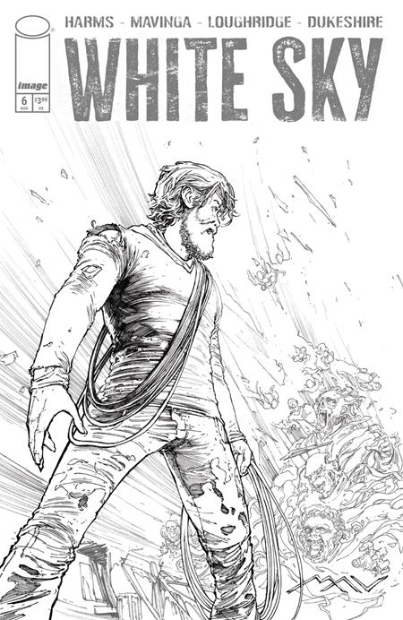 WHITE SKY #6 CVR C JP MAVINGA B&W VAR (MR) Image Comics William Harms JP Mavinga, Lee Loughridge JP Mavinga PREORDER