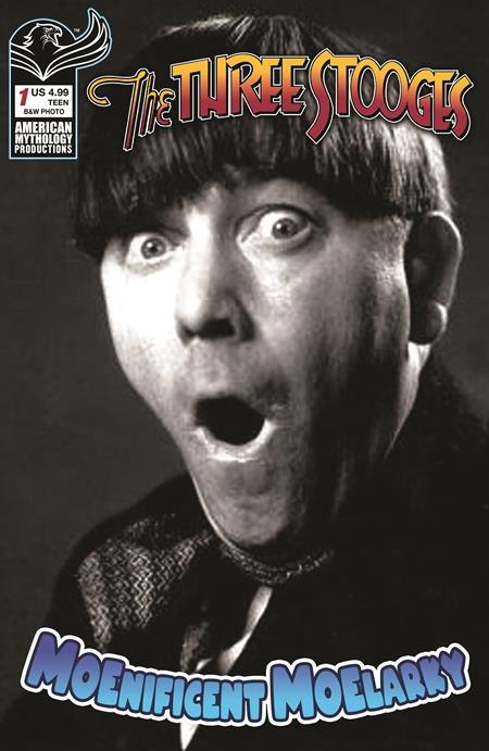 The Three Stooges Moenificent Moelarky 1 Comic B&w Photo Variant American Mythology 2026