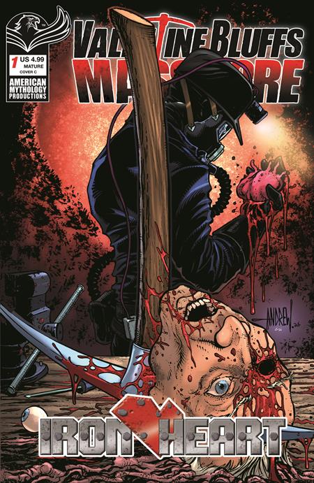 Valentine Bluffs Massacre: Iron Heart 1 Comic Andrew Mangum Variant Prana Publishers 2026