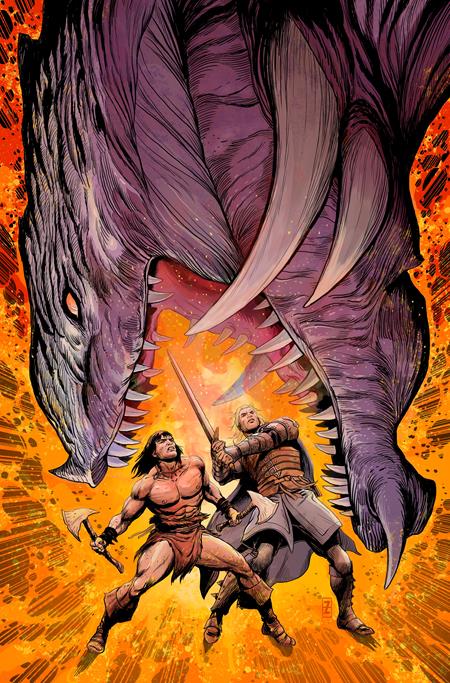 Conan & Dragonero 4 Comic Patch Zircher Virgin Cardstock Variant Titan Comics 2026