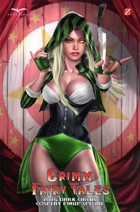 GRIMM FAIRY TALES 2026 DARK CIRCUS COSPLAY PINUP SPECIAL (ONE SHOT) CVR B JOSH BURNS VAR Zenescope Entertainment Joe Brusha Various Josh Burns PREORDER