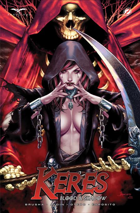KERES BLOOD AND SHADOW (ONE SHOT) CVR A JAY ANACLETO Zenescope Entertainment Joe Brusha Hakan Aydin, Allan Otero Jay Anacleto PREORDER