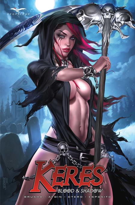 KERES BLOOD AND SHADOW (ONE SHOT) CVR B JOSH BURNS VAR Zenescope Entertainment Joe Brusha Hakan Aydin, Allan Otero Josh Burns PREORDER