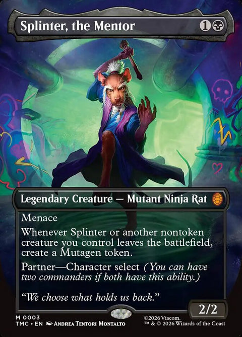 Splinter, the Mentor (Commander)