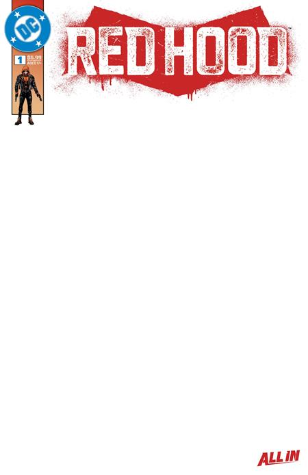 Red Hood, Vol. 1 1 Comic Blank Variant DC Comics 2025