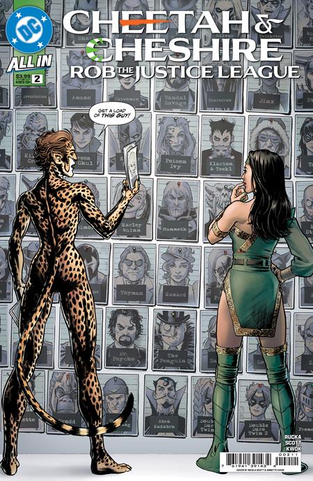 Cheetah and Cheshire rob The Justice League 2 Comic Nicola Scott DC Comics 2025