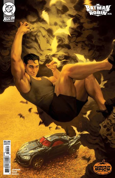 Batman and Robin, Vol. 3 25 Comic Miguel Mercado Pumpkin Spicy Variant DC Comics 2025