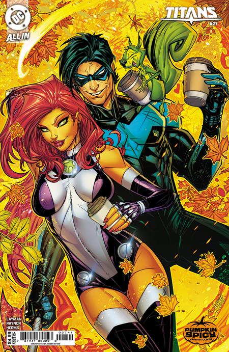 Titans, Vol. 4 27 Comic Jonboy Meyers Pumpkin Spicy Variant DC Comics 2025