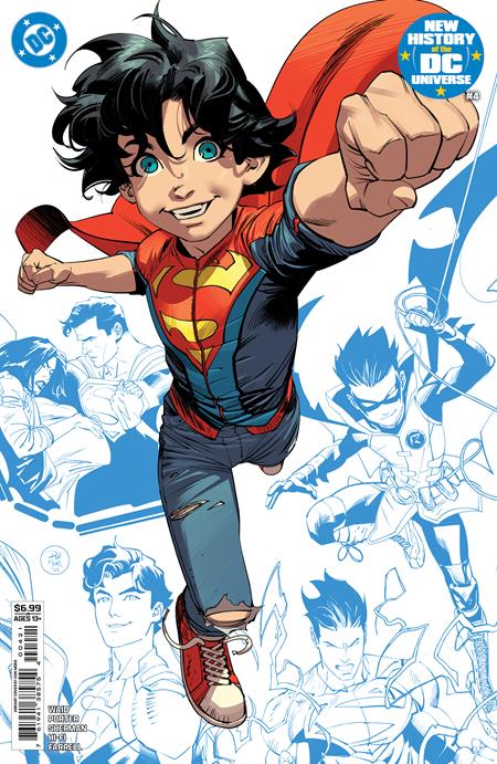 New History of the DC Universe 4 Comic Dan Mora Variant DC Comics 2025