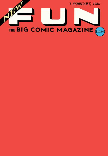 New Fun 1 Comic Facsimile Blank Variant DC Comics 2025
