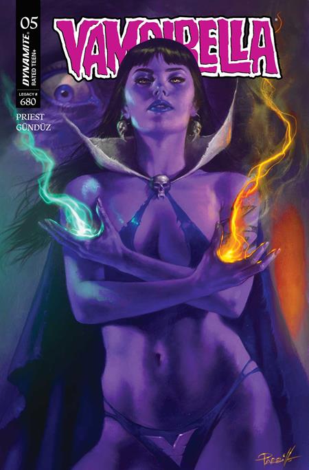 Vampirella, Vol. 8 5 Comic Lucio Parrillo Ultraviolet Variant Dynamite Entertainment 2025