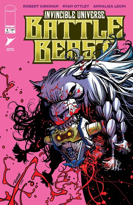 Invincible Universe: Battle Beast 3 Comic 2nd Printing Variant Image Comics 2025