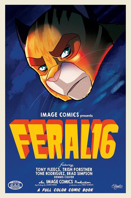Feral 16 Comic Trish Forstner & Tony Fleecs Movie Poster Homage Variant Image Comics 2025