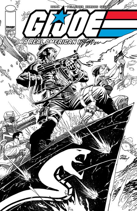 G.I. Joe: A Real American Hero 2023 (Image) 320 Comic Andy Kubert B&W Variant Image Comics 2025