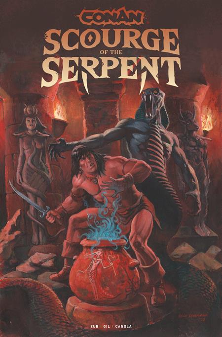 Conan The Barbarian: Scourge Of The Serpent 1 Comic Geof Isherwood Variant Titan Comics 2025