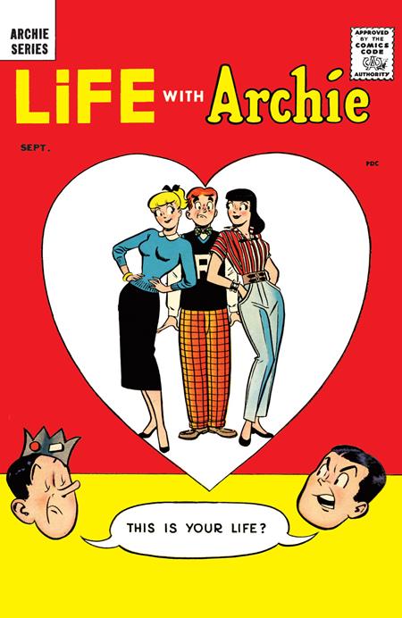 LIFE WITH ARCHIE #1 FACSIMILE CVR A HARRY LUCEY TERRY SZENICS Archie Comics Publications Sy Reit Harry Lucey, Samm Schwartz, Bob White, Vincent DeCarlo Harry Lucey, Terry Szenics PREORDER