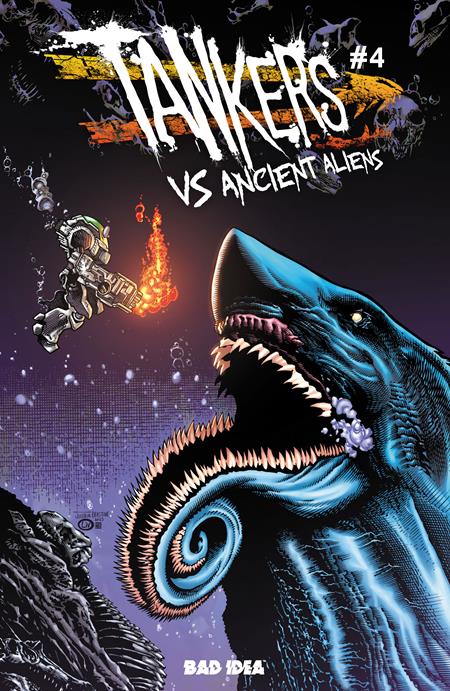 Tankers Vs. Ancient Aliens 4 Comic Joshua Derstine & John Livesay Variant Bad Idea Comics 2026