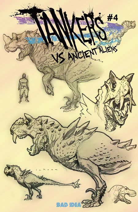 TANKERS VS ANCIENT ALIENS #4 (OF 4) CVR D INC 1:20 LEWIS LAROSA DESIGN VAR BAD IDEA Robert Venditti Robert Gill Lewis LarRosa PREORDER