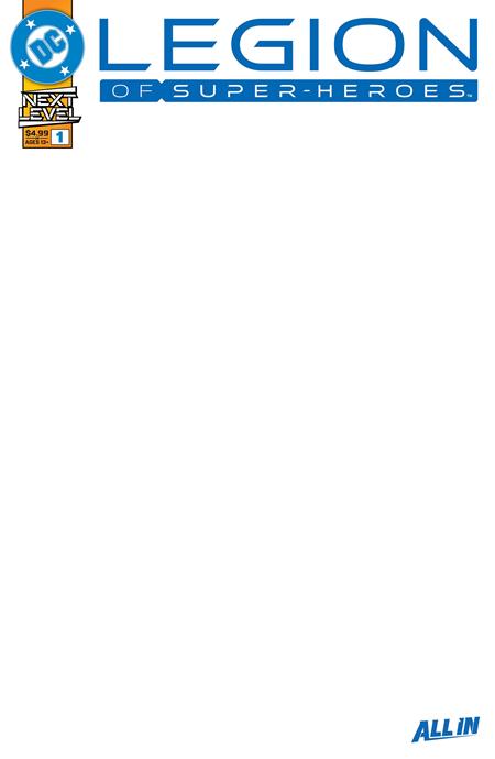 Legion of Super-Heroes, Vol. 9 1 Comic Blank Variant DC Comics 2026