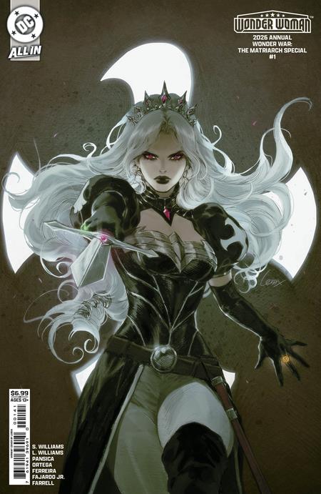 WONDER WOMAN 2026 ANNUAL WONDER WAR THE MATRIARCH SPECIAL #1 (ONE SHOT) CVR D LESLEY LEIRIX LI CARD STOCK VAR DC Comics Stephanie Williams, Leah Williams Eduardo Pansica, Belen Ortega Lesley Leirix Li PREORDER