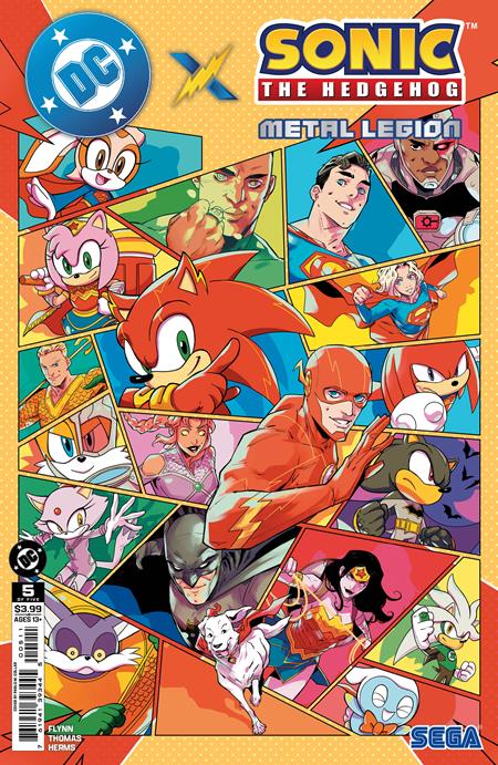 DC X SONIC THE HEDGEHOG METAL LEGION #5 (OF 5) CVR A PABLO M COLLAR DC Comics Ian Flynn Pablo M. Collar Pablo M. Collar PREORDER