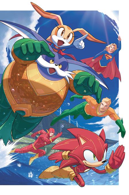 DC X SONIC THE HEDGEHOG METAL LEGION #5 (OF 5) CVR B MIN HO KIM CARD STOCK VAR DC Comics Ian Flynn Pablo M. Collar Min Ho Kim PREORDER