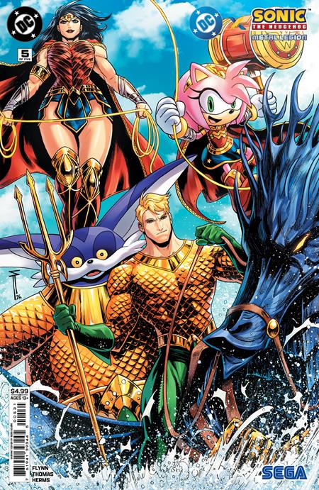 DC X SONIC THE HEDGEHOG METAL LEGION #5 (OF 5) CVR C SERG ACUNA CARD STOCK VAR DC Comics Ian Flynn Pablo M. Collar Serg Acuna PREORDER
