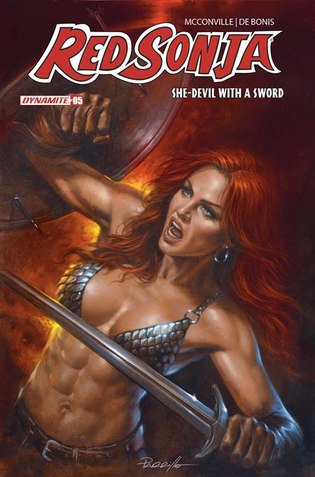 RED SONJA SHE DEVIL WITH A SWORD #5 CVR B LUCIO PARRILLO VAR DYNAMITE Entertainment Rory McConville Pablo de Bonis Lucio Parrillo PREORDER