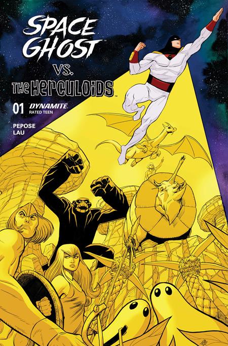 SPACE GHOST VS THE HERCULOIDS #1 CVR B DREW MOSS VAR DYNAMITE Entertainment David Pepose Jonathan Lau Drew Moss PREORDER