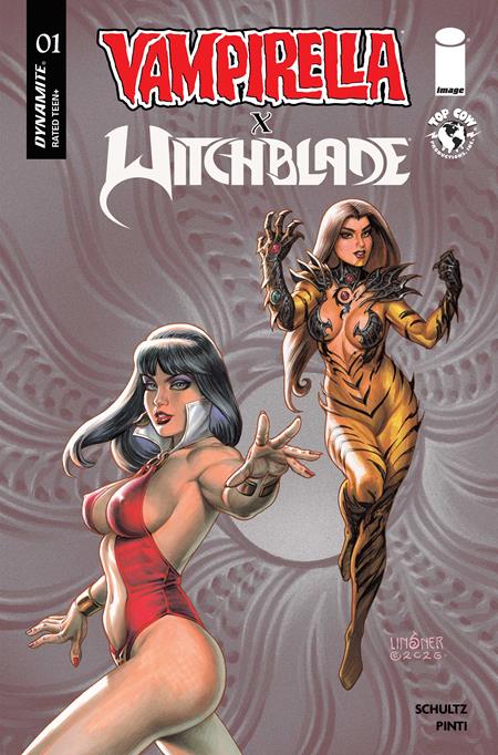VAMPIRELLA X WITCHBLADE SPECIAL #1 (ONE SHOT) CVR D JOSEPH MICHAEL LINSNER VAR DYNAMITE Entertainment Erica Schultz Valentina Pinti Joseph Michael Linsner PREORDER