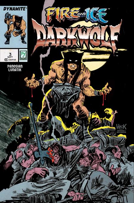FIRE AND ICE DARKWOLF #3 CVR K ROBERT HACK VAR DYNAMITE Entertainment Dan Panosian Andrey Lunatik Robert Hack PREORDER
