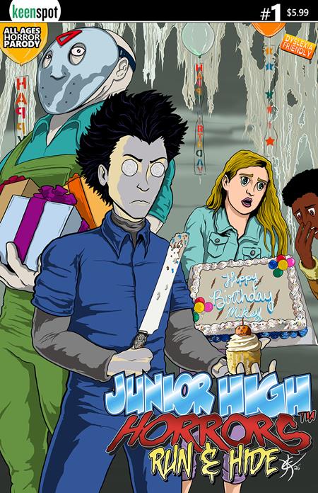 JUNIOR HIGH HORRORS RUN & HIDE #1 (ONE SHOT) CVR C ERIC KENT BIRTHDAY PARTY VAR Ex Posse Holdings Rob Potchak Eric Kent Eric Kent PREORDER