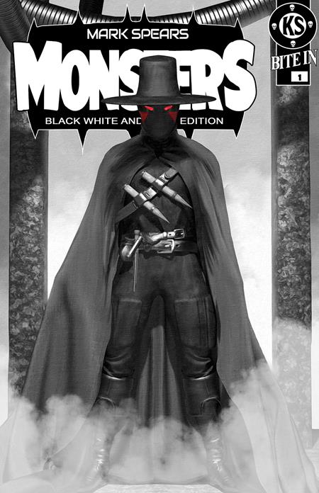 MARK SPEARS MONSTERS #1 7TH PTG BLACK WHITE & DEAD EDITION CVR D MARK SPEARS ABSOLUTE BATMAN #1 HOMAGE VAR Ex Posse Holdings Mark Spears Mark Spears Mark Spears PREORDER