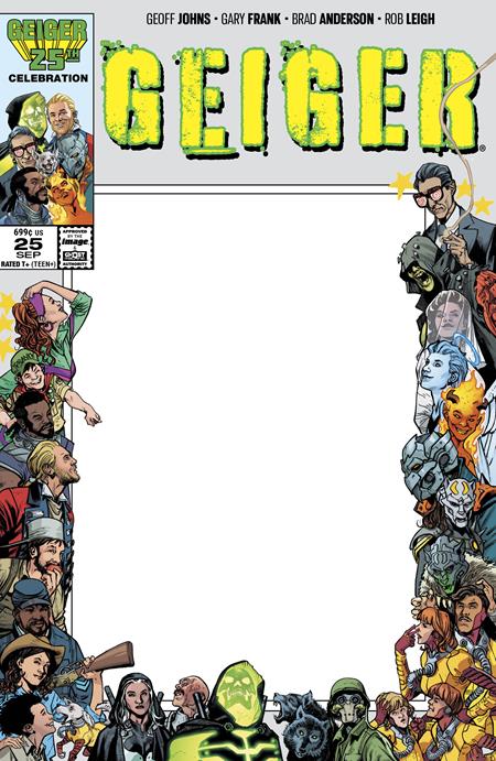 GEIGER #25 CVR E BLANK SKETCH VAR Image Comics Geoff Johns Gary Frank, Brad Anderson Blank Sketch PREORDER