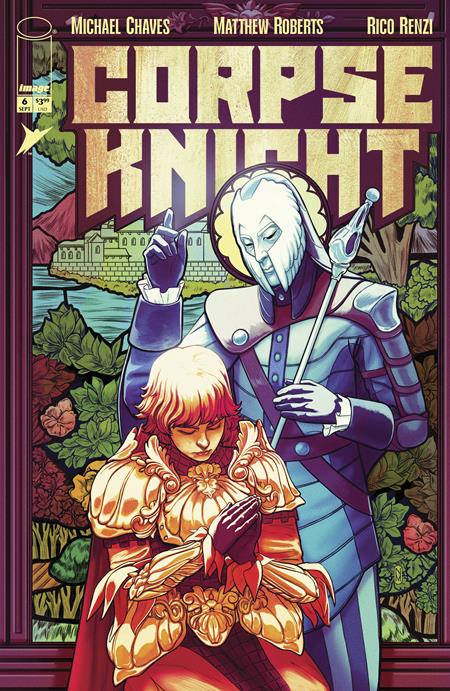 CORPSE KNIGHT #6 (OF 6) CVR D INC 1:25 NIMIT MALAVIA STAINED GLASS VAR (MR) Image Comics Michael Chaves Matthew Roberts, Rico Renzi Nimit Malavia PREORDER