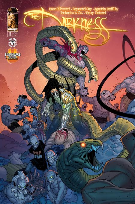 DARKNESS (2025) #8 CVR C PAT BOUTIN & STEVE FIRCHOW CONNECTING WITCHBLADE TEAM UP VAR Image Comics Marc Silvestri Raymond Gay, Agustin Padilla, Arif Prianto Pat Boutin, Steve Firchow PREORDER
