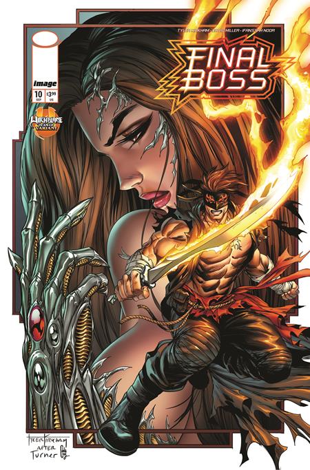 FINAL BOSS #10 CVR D TYLER KIRKHAM WITCHBLADE TEAM UP VAR (MR) Image Comics Tyler Kirkham Tyler Kirkham, David Miller, Ifansyah Noor Tyler Kirkham PREORDER