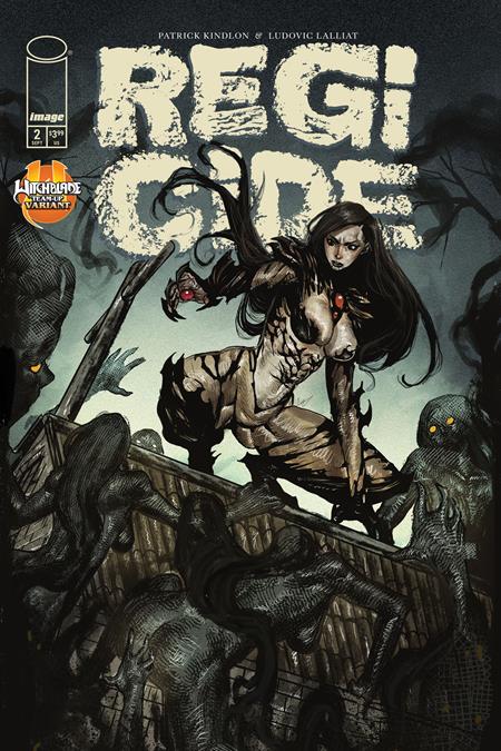 REGICIDE #2 (OF 4) CVR E AKILA GABRIEL WITCHBLADE TEAM UP VAR (MR) Image Comics Patrick Kindlon Ludovic Lalliat Akila Gabriel PREORDER