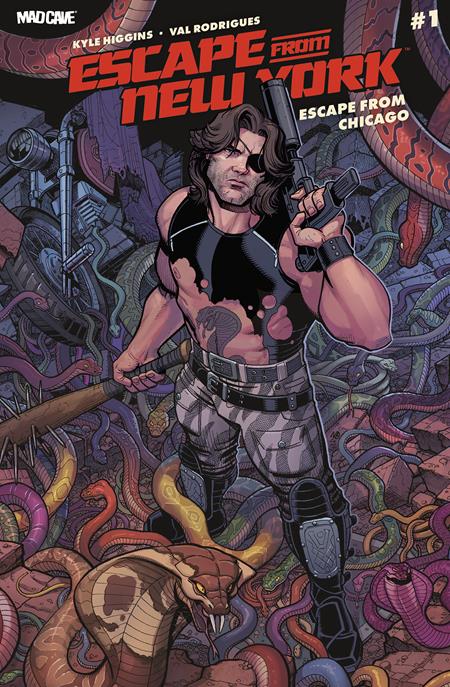 ESCAPE FROM NEW YORK ESCAPE FROM CHICAGO #1 CVR H INC 1:20 NICK BRADSHAW JIM CHARALAMPIDIS CARD STOCKVAR Mad Cave Studios Kyle Higgins Val Rodrigues Nick Bradshaw, Jim Charalampidis PREORDER