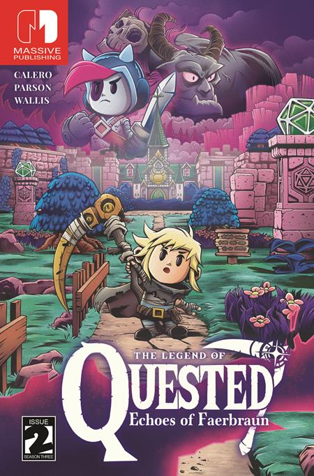 QUESTED #2 (OF 3) CVR C TREVOR RICHARDSON VIDEO GAME HOMAGE VAR Massive Publishing Michael Calero Kit Wallis Trevor Richardson PREORDER