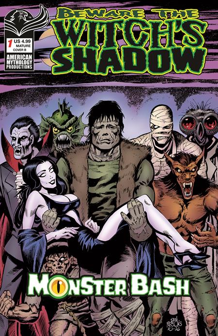 BEWARE THE WITCHS SHADOW MONSTER BASH #1 CVR B DAN PARSONS VAR (MR) Prana Publishers Various Various Dan Parsons PREORDER