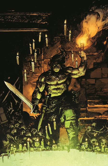 CONAN THE BARBARIAN TIDES OF THE TYRANT KING #1 (OF 4) CVR J GERARDO ZAFFINO VIRGIN CARDSTOCK VAR (MR) Titan Comics Jim Zub Jesus Merino Gerardo Zaffino PREORDER