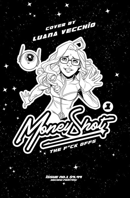 MONEY SHOT THE F* OFFS #1 (OF 5) 2ND PTG CVR D LUANA VECCHIO NSFW BLACK BAG VAR (MR) Vault Comics Tim Seeley, Patton Oswalt Garth Graham Luana Vecchio PREORDER