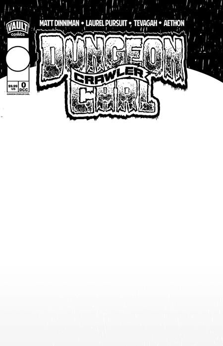 DUNGEON CRAWLER CARL SPECIAL EDITION #0 2ND PTG CVR D BLANK SKETCH VAR Vault Comics Matt Dinniman, Tevagah Laurel Pursuit Studio Blank Sketch PREORDER
