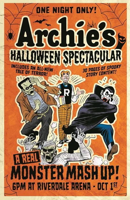 Archies Halloween Spectacular 1 Comic Bob White Retro Art Archie Comic Publications 2025