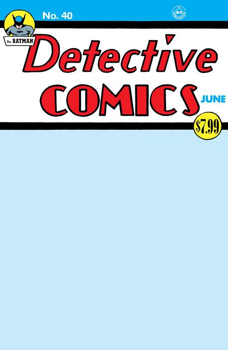 Detective Comics, Vol. 1 40 Comic Facsimile Blank DC Comics 2025